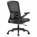 Silla Ergonómica de Malla Negra con Ruedas